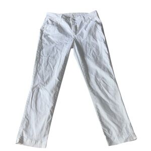 Caslon White Straight-Leg Jeans Size 4